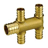 Коллектор GIACOMINI 4х1 выхода3/4"x1/2"x1/2"x1/2"x1/2" (GZ152Y042)