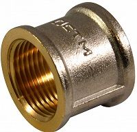Муфта латунная резьбовая прямая 1/2" г/г CTM 16 (Бар) -20°С до +120°С (CRSF0012)