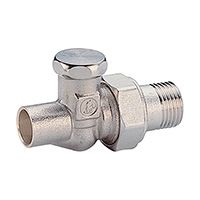 Клапан отсечной прямой 1/2” x 15 под пайку, никелированный. GIACOMINI R17C2 (R17CX003)