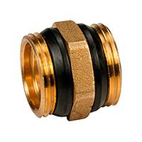 Ниппель Giacomini R189D нехромированный с герметичной прокладкой 3/4" (R189DY004)