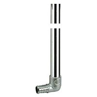 Угольник GIACOMINI 90° с хромированной трубкой 1/2"xø15 - L= 150 мм (GZ128X023)