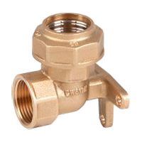 Угол Genebre с внутр. резьбой и крепл. к стене 25 x Rp3/4" (внутр) Pу16 -20C / 110C (004905)