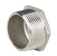Заглушка Genebre 1/4" Pу20 нар. резьба, нерж сталь AISI 316 (029002)