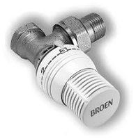 Клапан радиаторный Broen ручной настройки угловой Ду15 PN10 (4982B4)