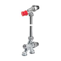 Термостатическая группа для двухтрубных cистем 1/2" x3/4"E с угловым клапаном с предварительной настройкой GIACOMINI R438P (R438PX037)